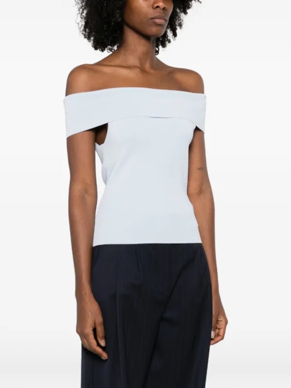 Off-Shoulder White Top